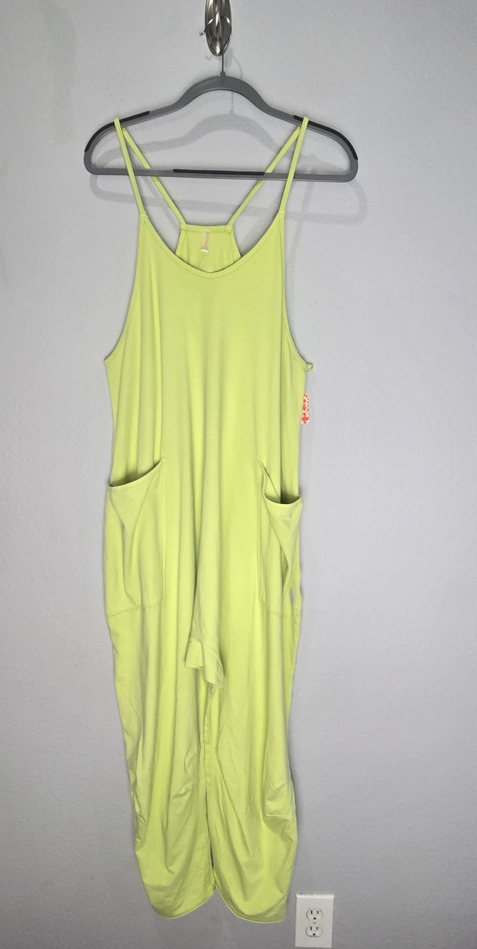 Free People Movement S Neon Yellow Green Hotshot Jumpsuit